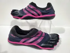 Adidas Womens Adipure V22300 Black Pink Barefoot Five Finger Shoes Sz 8.5
