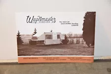 Vintage WAGNMASTER Travel Trailer CAMPER Pop Up Sales Brochure