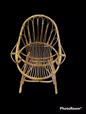 Vintage Rattan Egg Shape Rocking Chair. Local pickup only!!