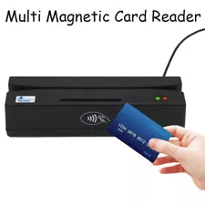 4-in-1 Multi Magnetic Card Reader EMV/ IC Chip/RFID/PSAM Reader Writer USB