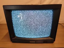 Vintage DAEWOO 1990 TV 13 Inch Tube Television Works Great Retro Gaming TV