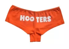 NEW! HOOTERS LARGE ORANGE SUPER SEXY CUSTOM BOY SHORTS