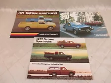 Datsun Sportrucks and 310 1976 1977 Sales Brochures Pickup Truck Nissan Vintage