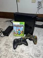 Microsoft Xbox 360 E Game Console - controllers/cord and Minecraft Game included