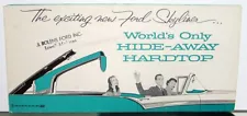 1957 Ford Skyliner Hide Away Retractable Hardtop Sales Brochure