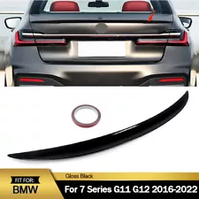 Rear Trunk Spoiler Wing Lip For BMW 7 Series G11 G12 750i 2016-2022 Gloss Black (For: More than one vehicle)