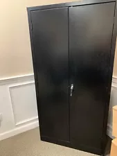 Metal file cabinet for sale 6ft x 3ft black