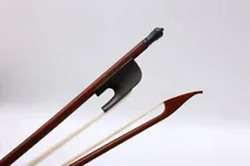 4/4 Violin Bow baroque Style Brazilwood Ebony frog Advance Horse Hair