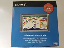 Garmin nuvi 250W GPS Navigation 4.3 Touchscreen Ultra Slim Design Brand New