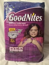 GOODNITES Girls Underwear Pull Ups LARGE/XL Pack of 21 Butterfly Vintage NEW