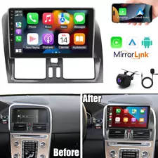 For 2008-2013 Volvo XC60 Radio Apple Carplay GPS Android 13.0 Navi WIFI RDS +CAM