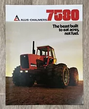 Allis Chalmers 7580 Tractor For 1976 Brochure Sales Brochure Nice Condition