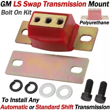 For GM LS Swap Transmission Mount Kit Fits 4.8 5.3 6.0 4L60E 4L80E -Polyurethane