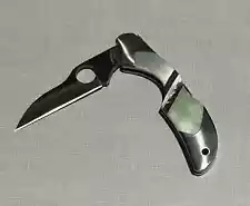 Spyderco Kiwi Stainless Steel Black Mother of Pearl Handles - C75BMOP NEW RARE!!