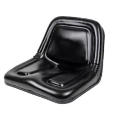 Durable Black High-Back Tractor Seat for Mowers Forklift Utility Vehicles