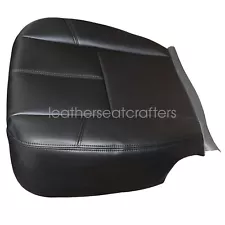 For 2007-13 Chevy Silverado 1500 2500 HD Driver Bottom Leather Seat Cover Black