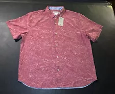 Tommy Bahama Men’s 3XL Pink Between The Vines Silk Blend Shirt NWT, $148 MSRP