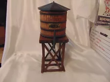 Jim Beam Train Trestle Water Tower Decanter-EMPTY