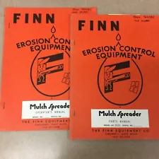 FINN MS26 Mulch Spreader PARTS MANUAL BOOK CATALOG STRAW BLOWER OPERATION MAINT.