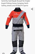 Semi Dry Suit Kayak Drysuit for Angler Kayak Fishing Canoe Camping Sailing 3XL