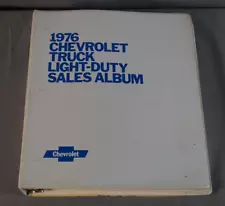 Original 1976 Chevrolet Light Duty Truck Dealer Sales Album Pickup Chevy Luv