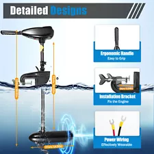 80LB 1.2HP THRUST ELECTRIC TROLLING MOTOR FISHING BOAT ENGINE OUTBOARD MOTOR 12V