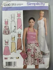 Simplicity Pattern 4990 Misses Skirt Top Purse Evening Special Occasion CUT 20