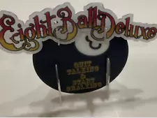 Bally Eight Ball Deluxe Pinball Machine Topper Plastic Promo Standup Display NEW