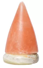 Himalayan Rock Salt Cone Lamp, 7 Inches Tall - Therapeutic, Dark Orange Hue