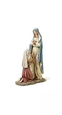 Our Lady of Lourdes and St. Bernadette 10.5 Inch Resin Stone Tabletop Statue