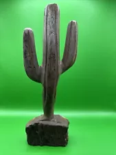 VINTAGE 11" UNPOLISHED IRONWOOD SAGUARO CACTUS