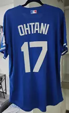 SHOHEI OHTANI LOS ANGELES LA DODGERS MLB JERSEY #17 BLUE - Nike M Medium - New