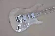 Hot sale factory custom 6 Strings Acrylic Electric Guitar with LED Lights