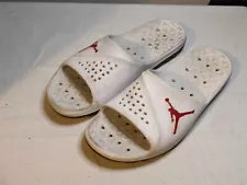 Nike Jordan Slide Sandals Solarsoft White and Red Mens 12