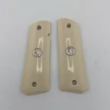 Altamont Grips - 1911 Govt Bonded Ivory with Medallions LIC