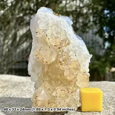 Citrine crystal rock: spiritual healing, money attraction, luck, genuine stone