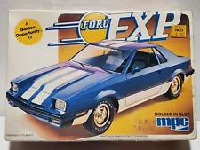 1982 MPC Ford EXP Compact Coupe Plastic Model Car Kit 1:25 Sealed 1-0818