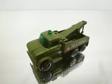 MATCHBOX SUPERFAST 71 FORD DIESEL WRECK TRUCK -ARMY GREEN 3inch- GOOD - 268