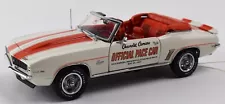 1:24 Scale Franklin Mint 1969 Camaro Convertible Pace Car w Box NO RSV BB105