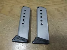 Two Accu-Tek AT-380 II 380 ACP 6 Round Magazine's W/Finger Extension