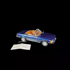 FRANKLIN MINT 1973 Mercedes Benz 450SL Roadster Limited Dark Blue