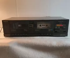 Technics Dual Cassette Deck Player Recorder Model RS-T17-KM with Dolby Sound.