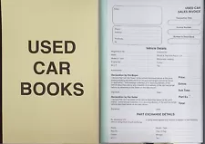 A4 Used Car Sales Invoice Receipt Book for Selling Motor Vehicle Ideal for Trade