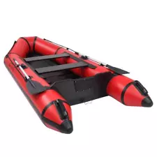 Full Set 10ft Inflatable Water Tender Rafting Fishing Dinghy Boat w/ Carry Bag