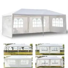 Used 10'x20'Canopy Party Wedding Tent Heavy Duty Gazebo Pavilion White