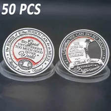 50PCS Challenge Coin Coins Thank You For Making A Difference Team Power Gifts