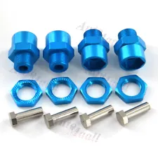 4pcs 1/8 12mm to 17mm Wheel Hex Hub Adapter for 1/10 RC Car Rey LOSI Ten Baja