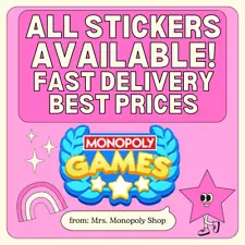 ALL Monopoly Go 1/2/3/4/5 Star Stickers Cards ON SALE! ⚡CHEAPEST & SUPER FAST ⚡