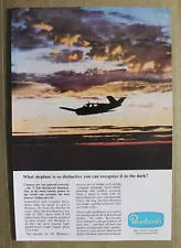 Vintage Magazine Print Ad 1967 Beechcraft V-Tail Bonanza 7 x 10