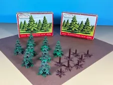 Plasticville Oga. #1404 Pine Trees, Complete. O/B. This is for 1